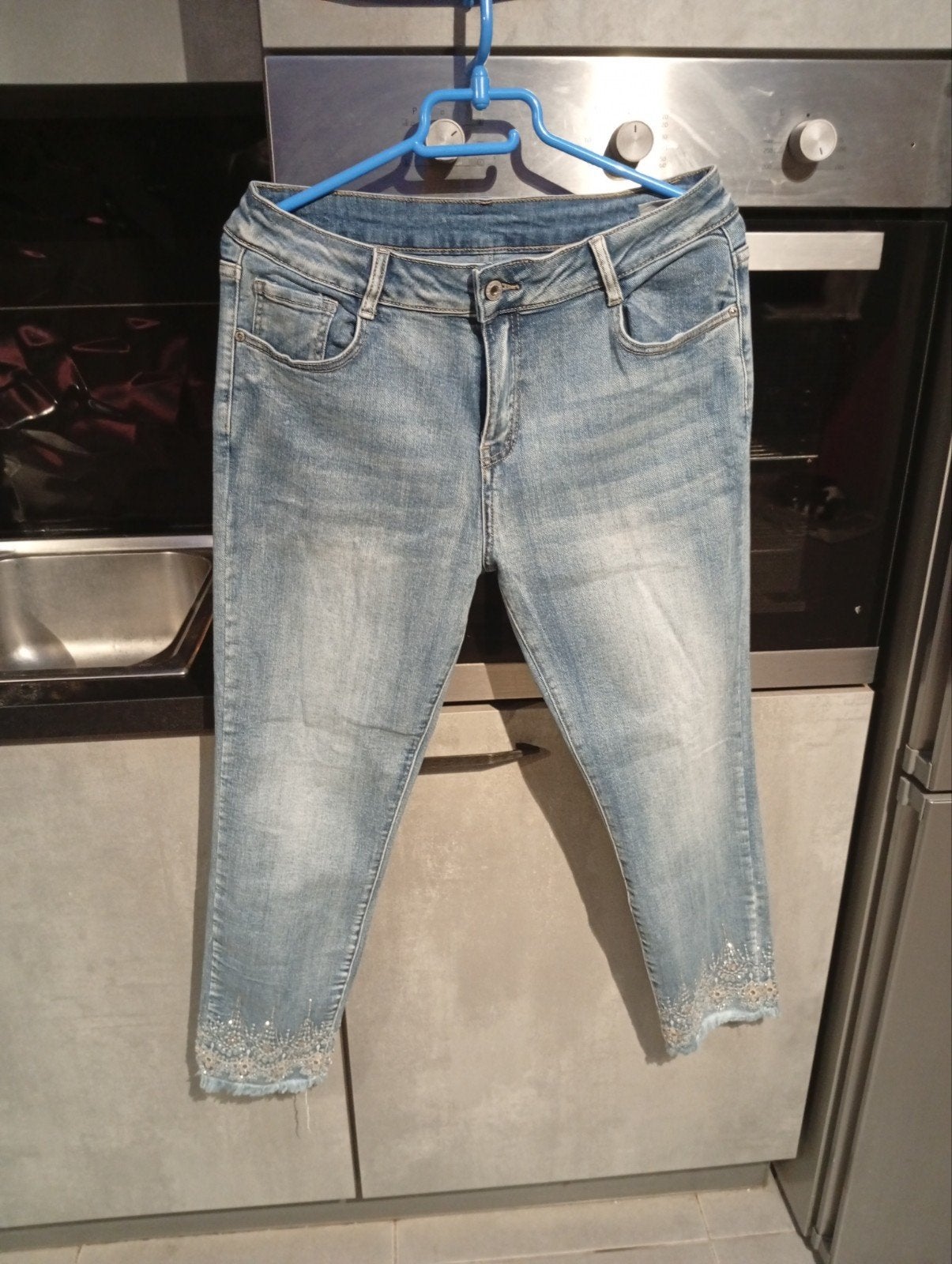 2 pantacourts en jean femme grande taille