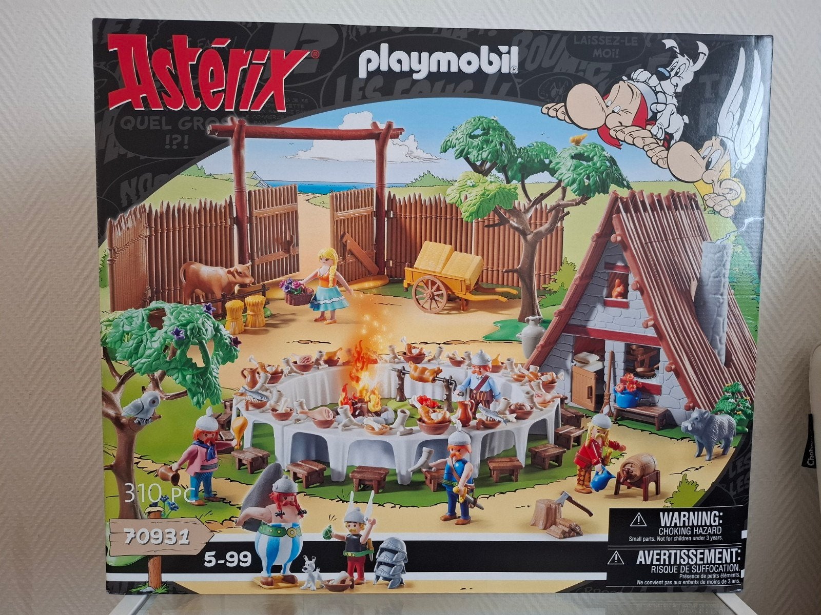Playmobil Asterix village banquet 70931, Enlèvement