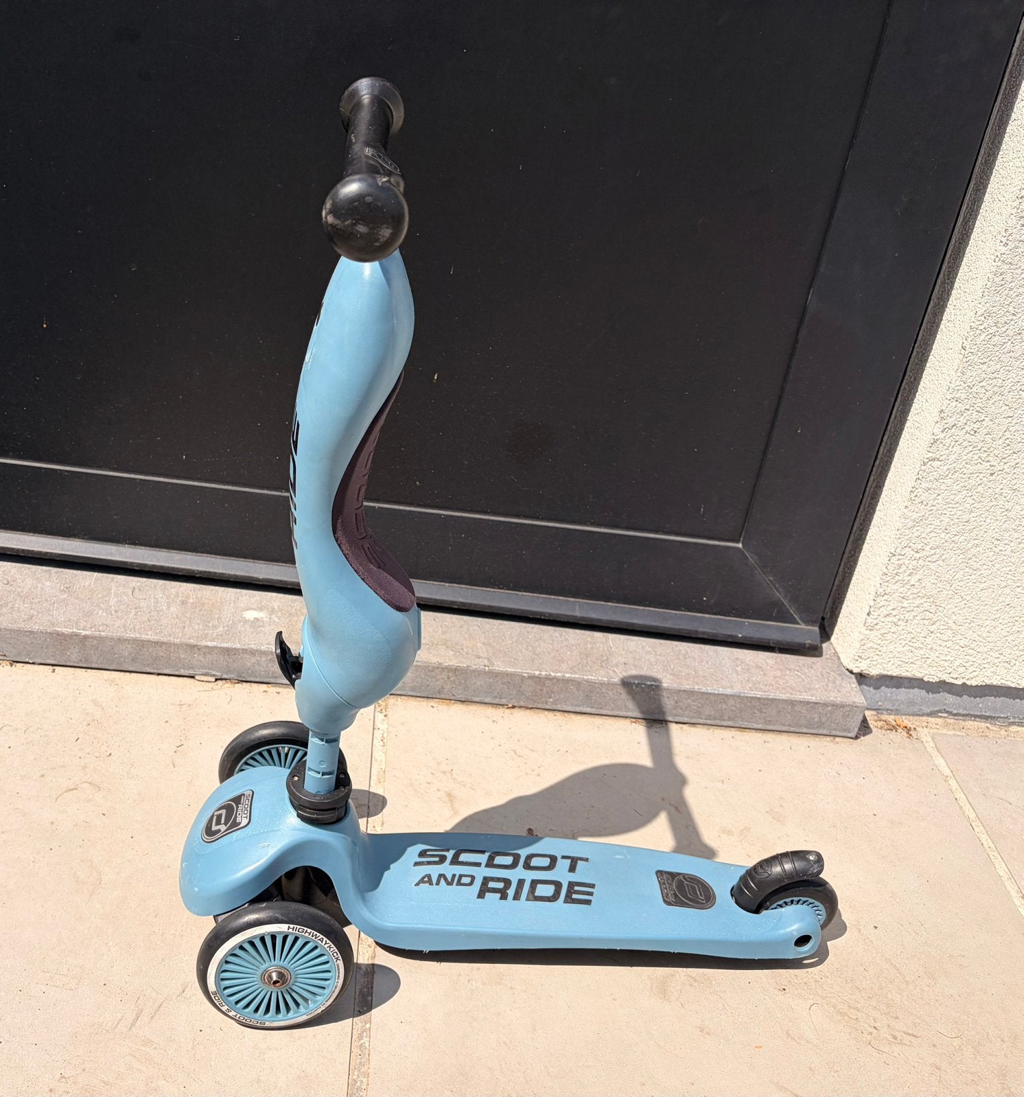 Scoot & Ride Highwaykick 1 - Lichtblauw, Fietsen en Brommers, Ophalen, Gebruikt, Gewone step