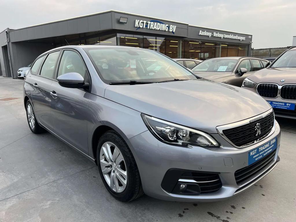Peugeot 308 SW 1.2i PURETECH NAVIGATIE CARPLAY BLUETOOTH LED, Auto's, 1360 kg, Stof, Gebruikt, Bedrijf