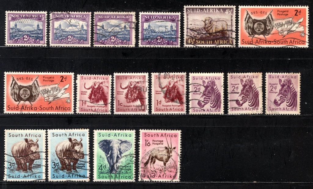 AFRIQUE DU SUD Année 1950-1954 timbrée, Envoi, Afrique du Sud, Affranchi