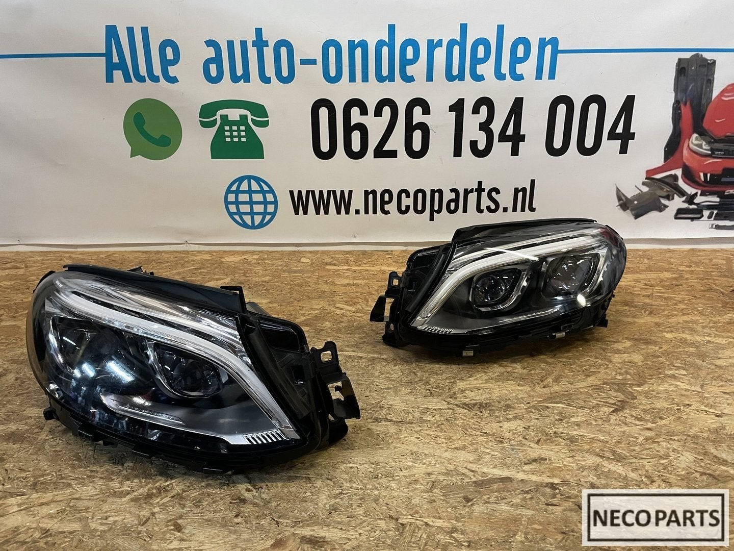 MERCEDES GLE ML W166 VOL LED KOPLAMPEN SET COMPLEET, Gebruikt, -, Ophalen of Verzenden, -