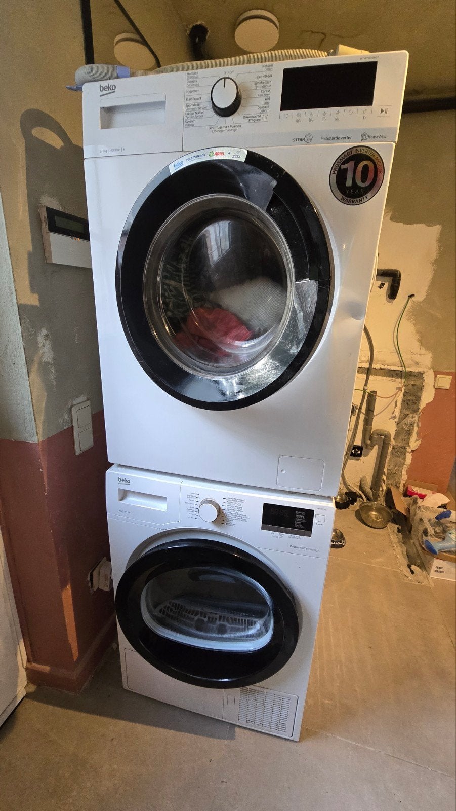 Beko wasmachine en droogkast in goede staat, Ophalen