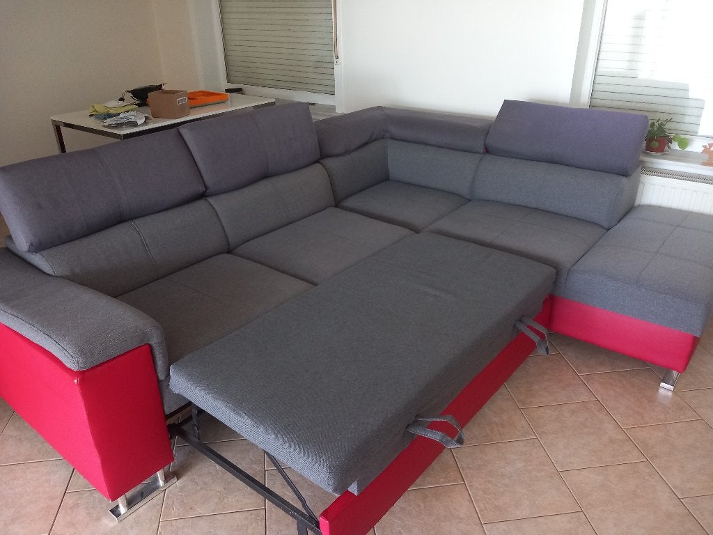zetel gratis op te halen nabij Leuven - Wakkerzeel, Maison & Meubles, Canapés | Salons, 75 à 100 cm, 250 à 300 cm, Banc d'angle