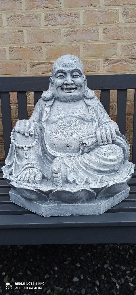 dikbuik boeddha zit, Tuin en Terras, Tuinbeelden, Ophalen, Nieuw, Kunststof, Boeddhabeeld