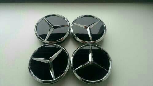 Capuchons de moyeu Mercedes pour jantes replica 60 mm/56 mm, Autos : Divers, Enjoliveurs, Neuf, Enlèvement ou Envoi