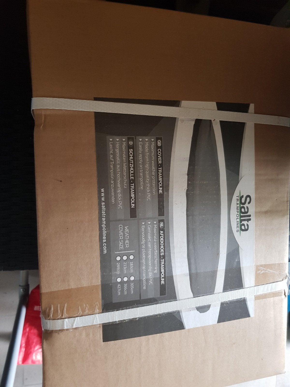 Salta trampoline beschermhoes 305 cm (nieuw in doos), Ophalen