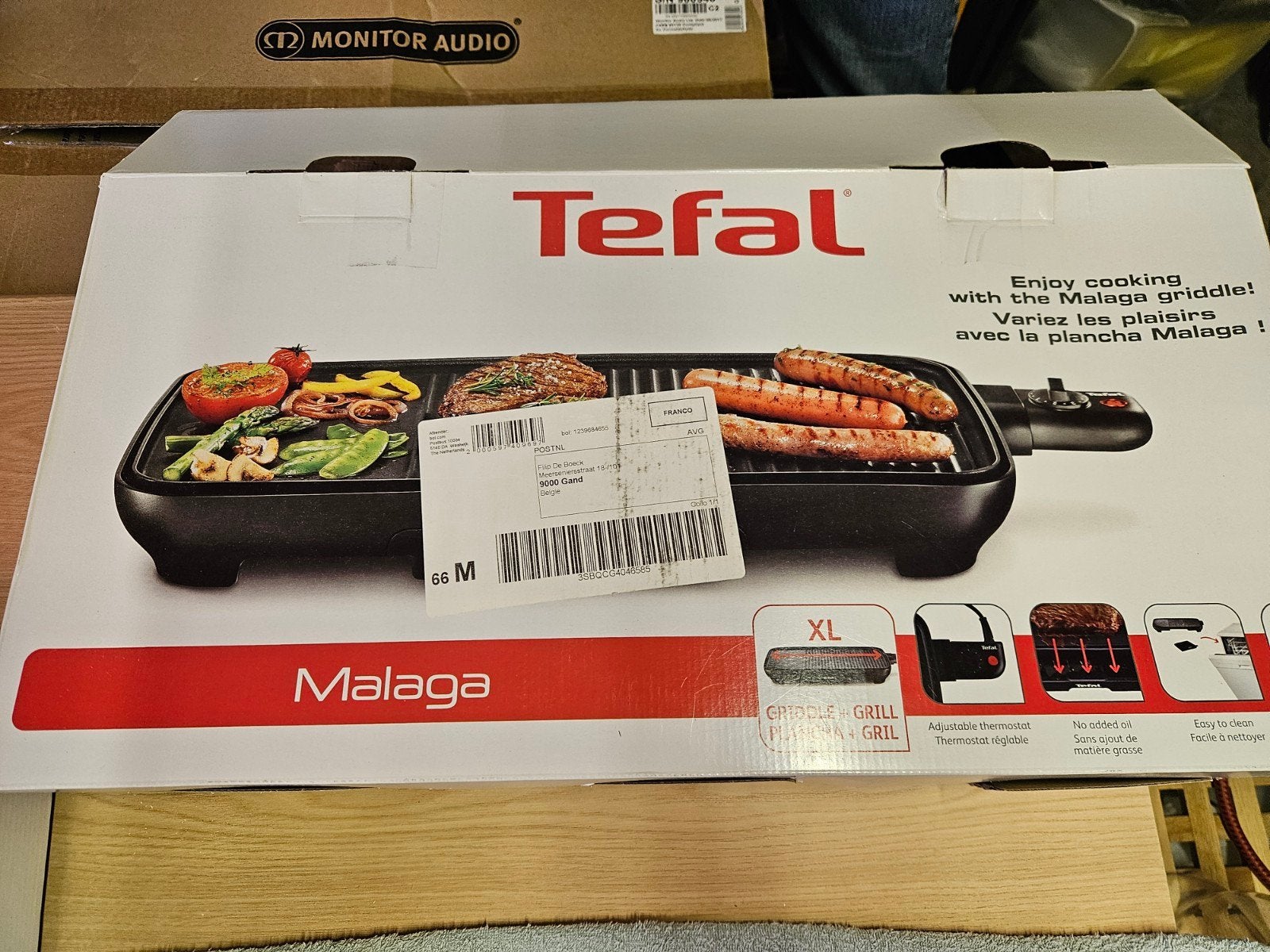 Plancha TEFAL Malaga, Enlèvement