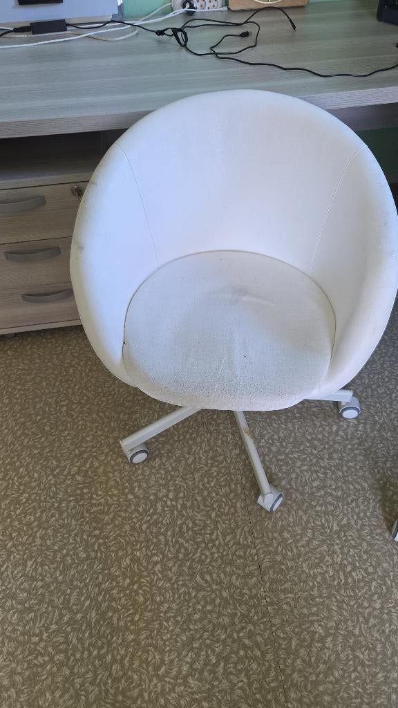 bureaustoel Ikea, Ophalen, Gebruikt, Wit, Bureaustoel