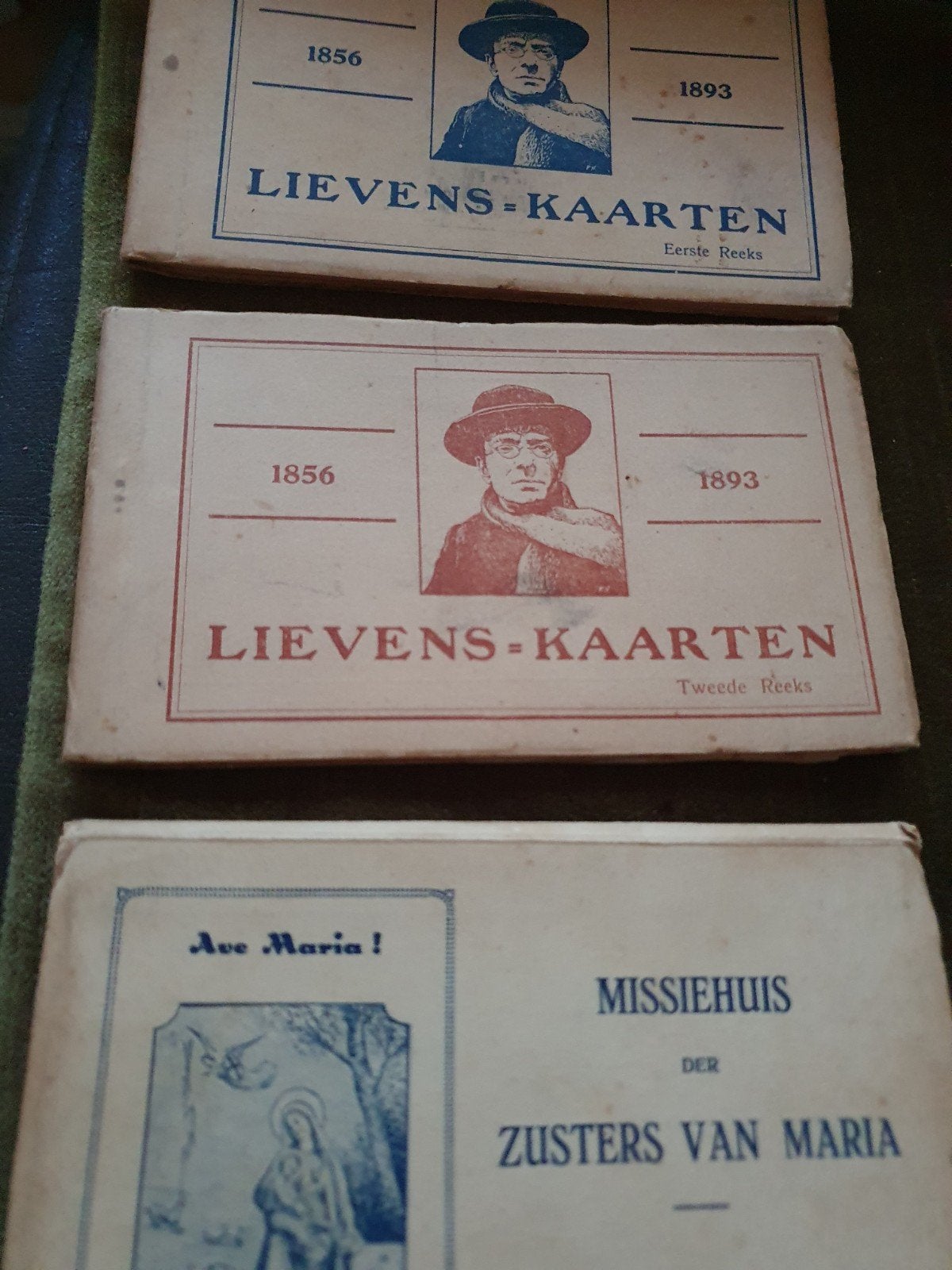 3 boekjes oude postkaarten met religieus thema, Verzamelen, Postkaarten | Themakaarten, Ophalen of Verzenden