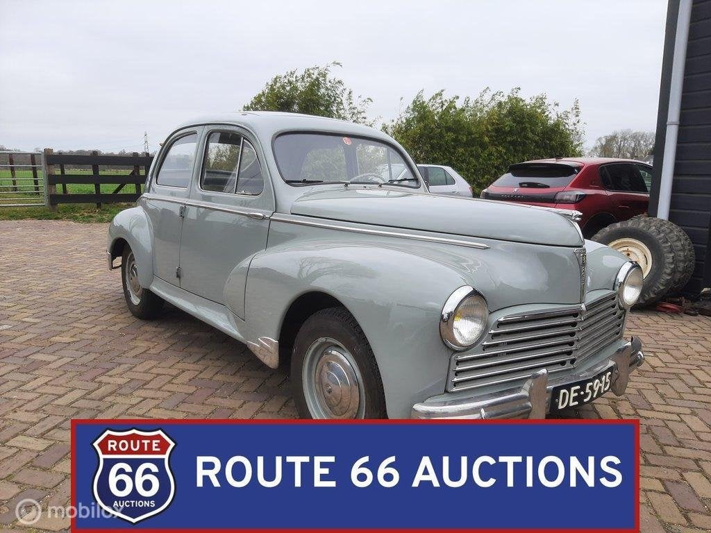 Peugeot 203C | 1955 | Route 66 Auctions, Zwart, Bedrijf, Handgeschakeld, Overige carrosserie