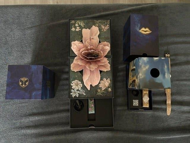 3 x tomorrowland box inclusief bandje en gadgets, Ophalen