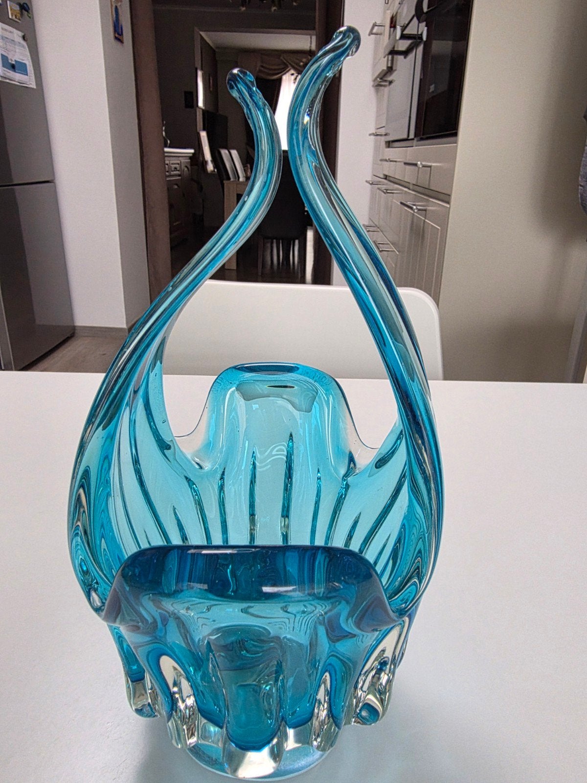 Prachtige Murano-vaas van geblazen glas, Ophalen