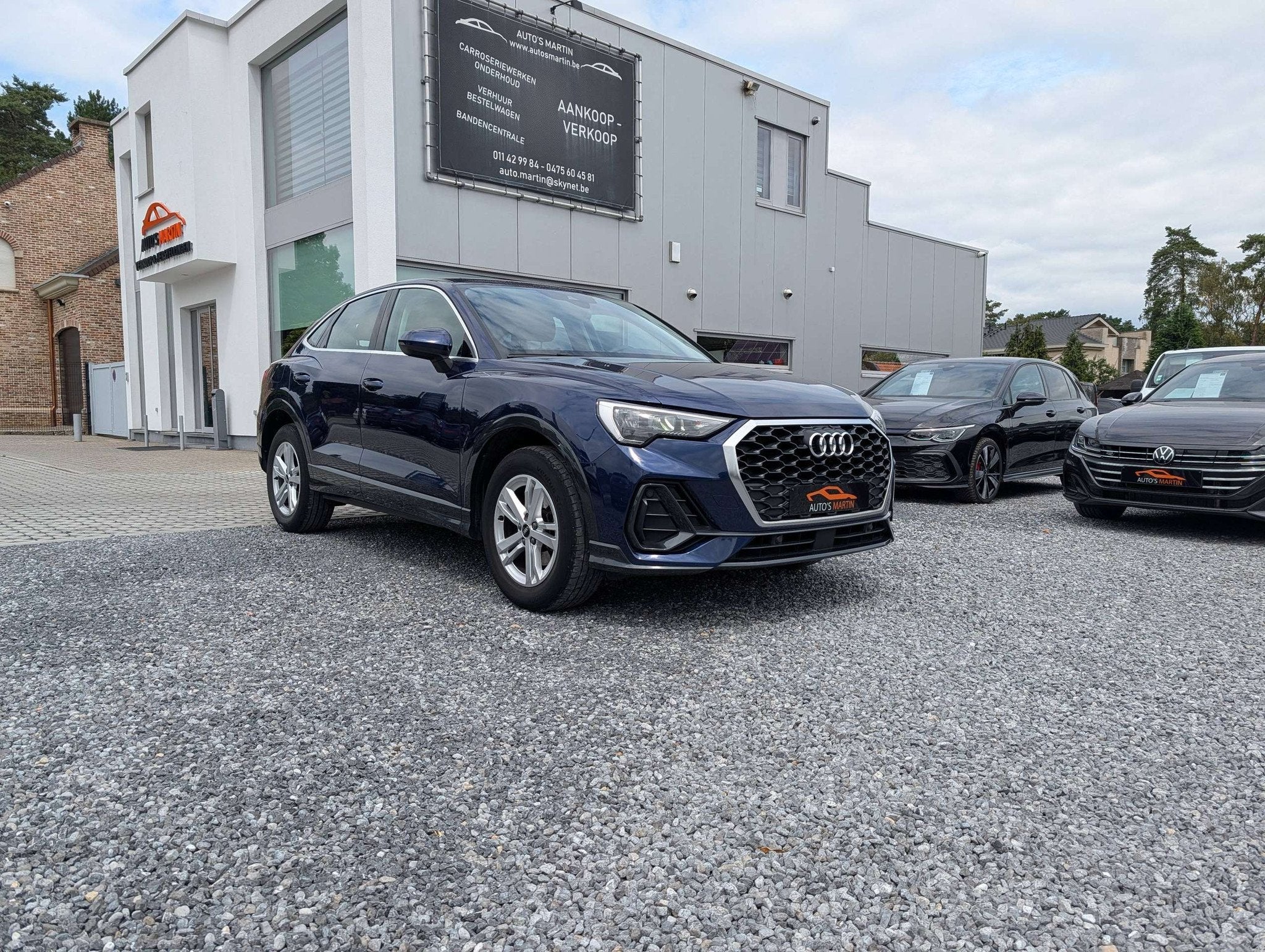 Audi Q3 Q3 Sportback 35 TFSI S tronic | CARPLAY | PARKSENS |, Auto's, Audi, Stof, 4 cilinders, Blauw, Bedrijf