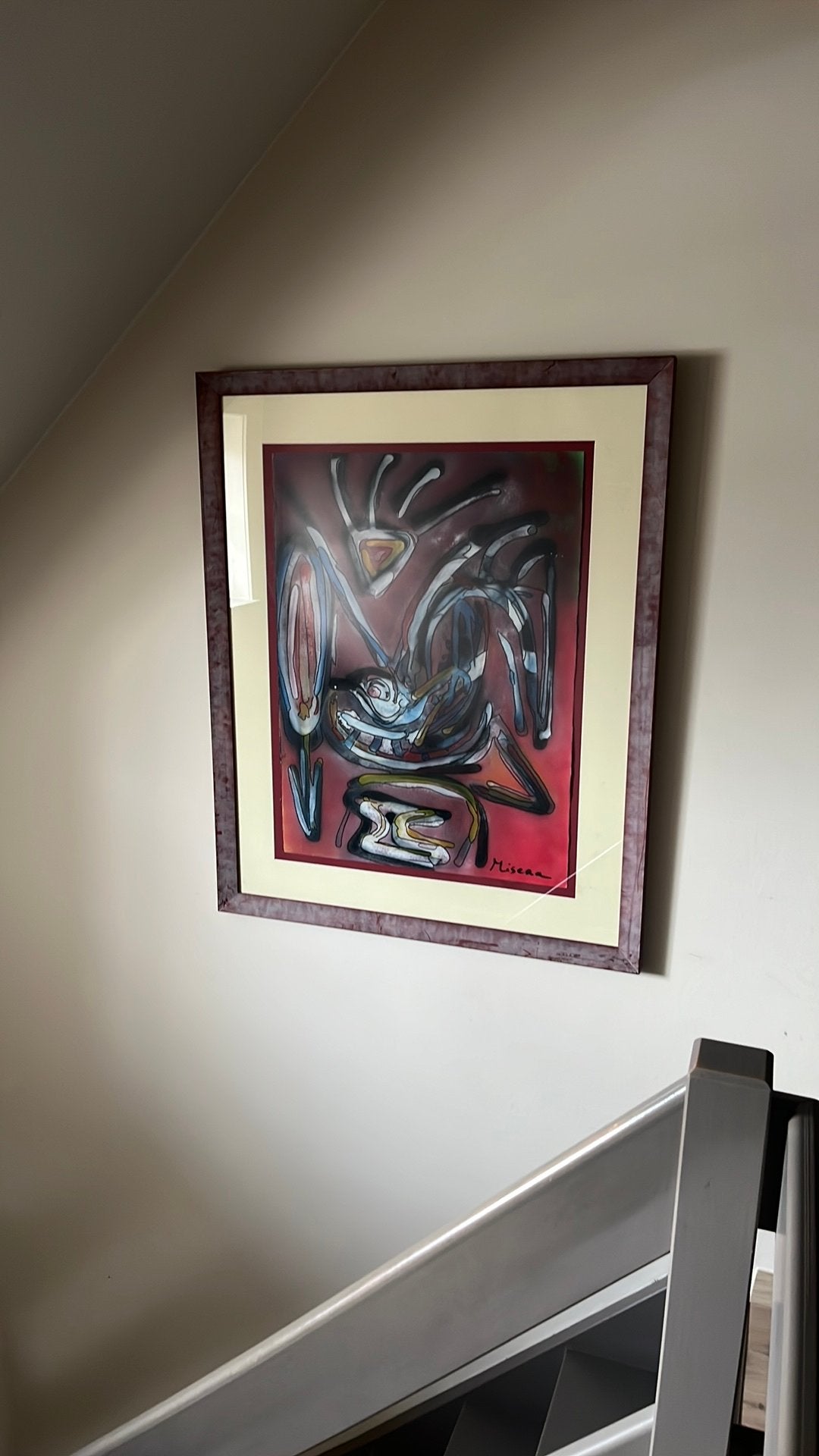 Schilderij van misera, Antiek en Kunst, Ophalen