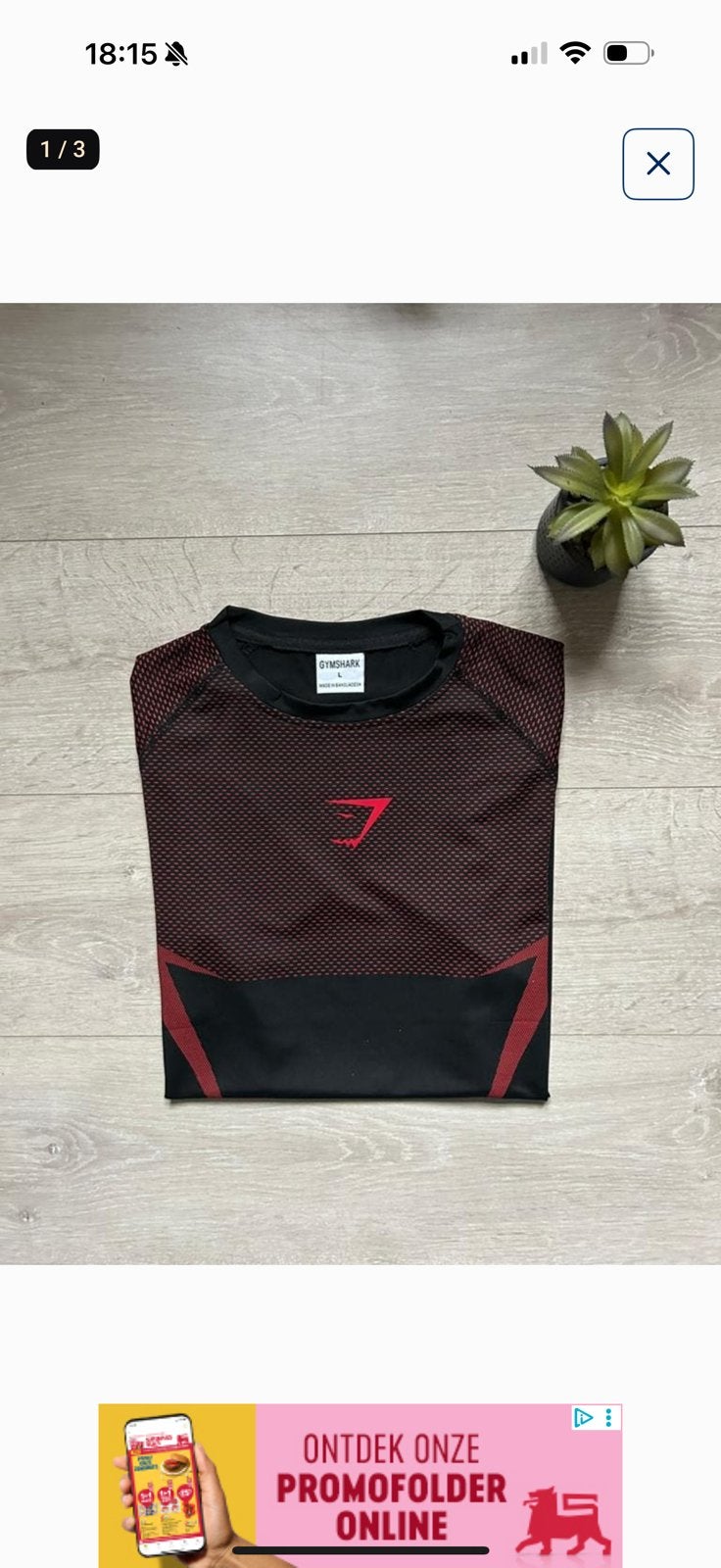 Gymschark, Kleding | Heren, Ophalen of Verzenden, Zo goed als nieuw, Maat 52/54 (L)