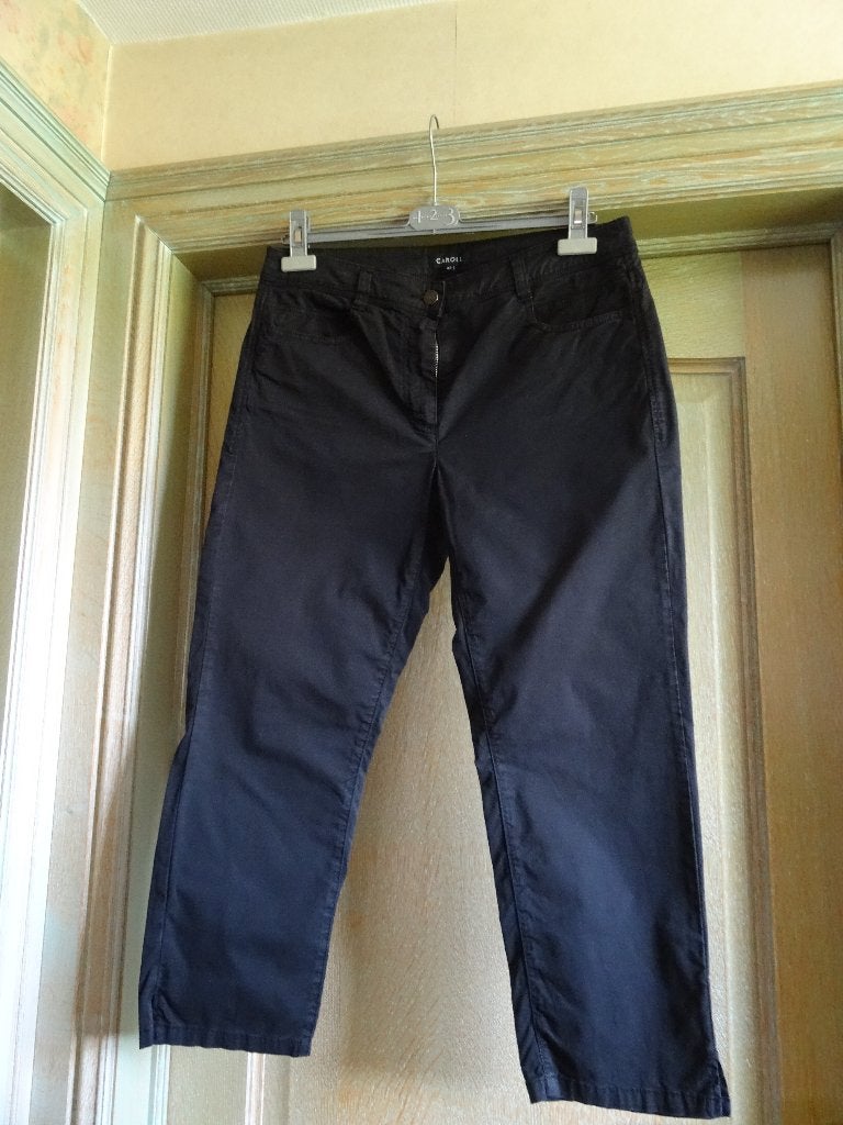 BROEK "CAROLL" ZWART MAAT 42, Kleding | Dames, Caroll, Zwart, Maat 42/44 (L), Ophalen of Verzenden