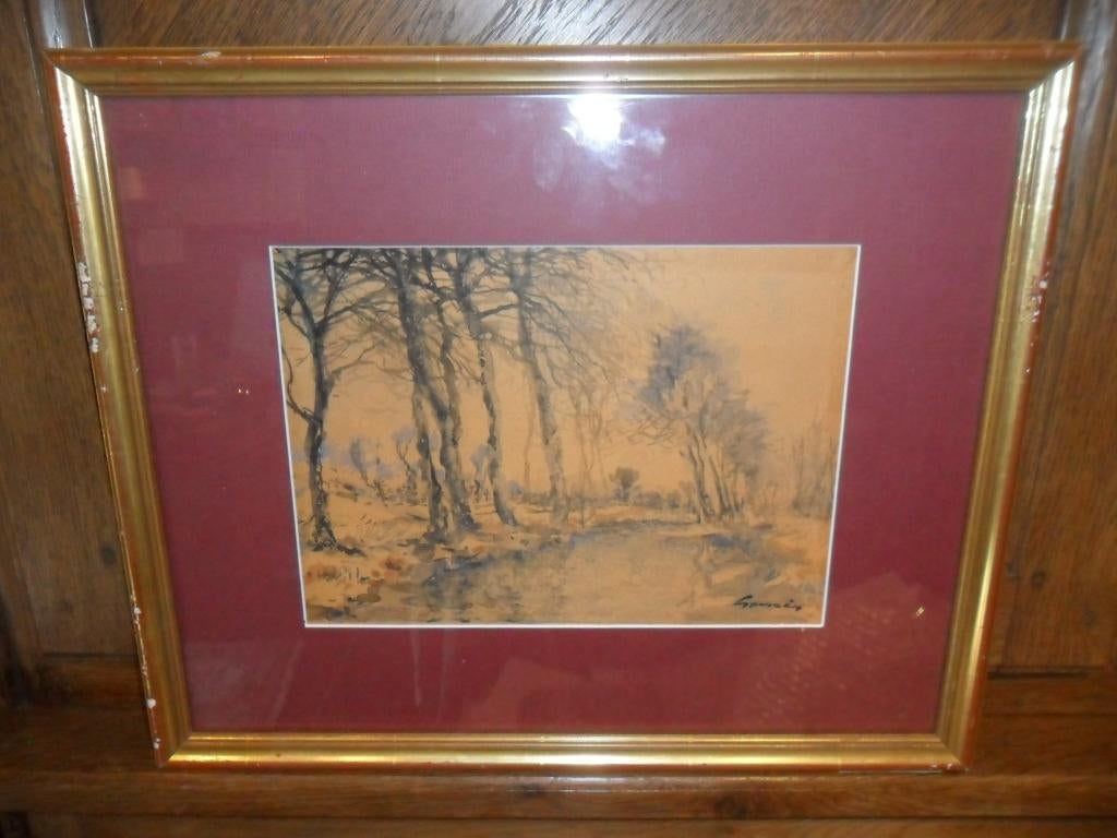Aquarelle de François Gomzé (Verviers 1861 - 1949 Verviers), Antiquités & Art, Enlèvement ou Envoi