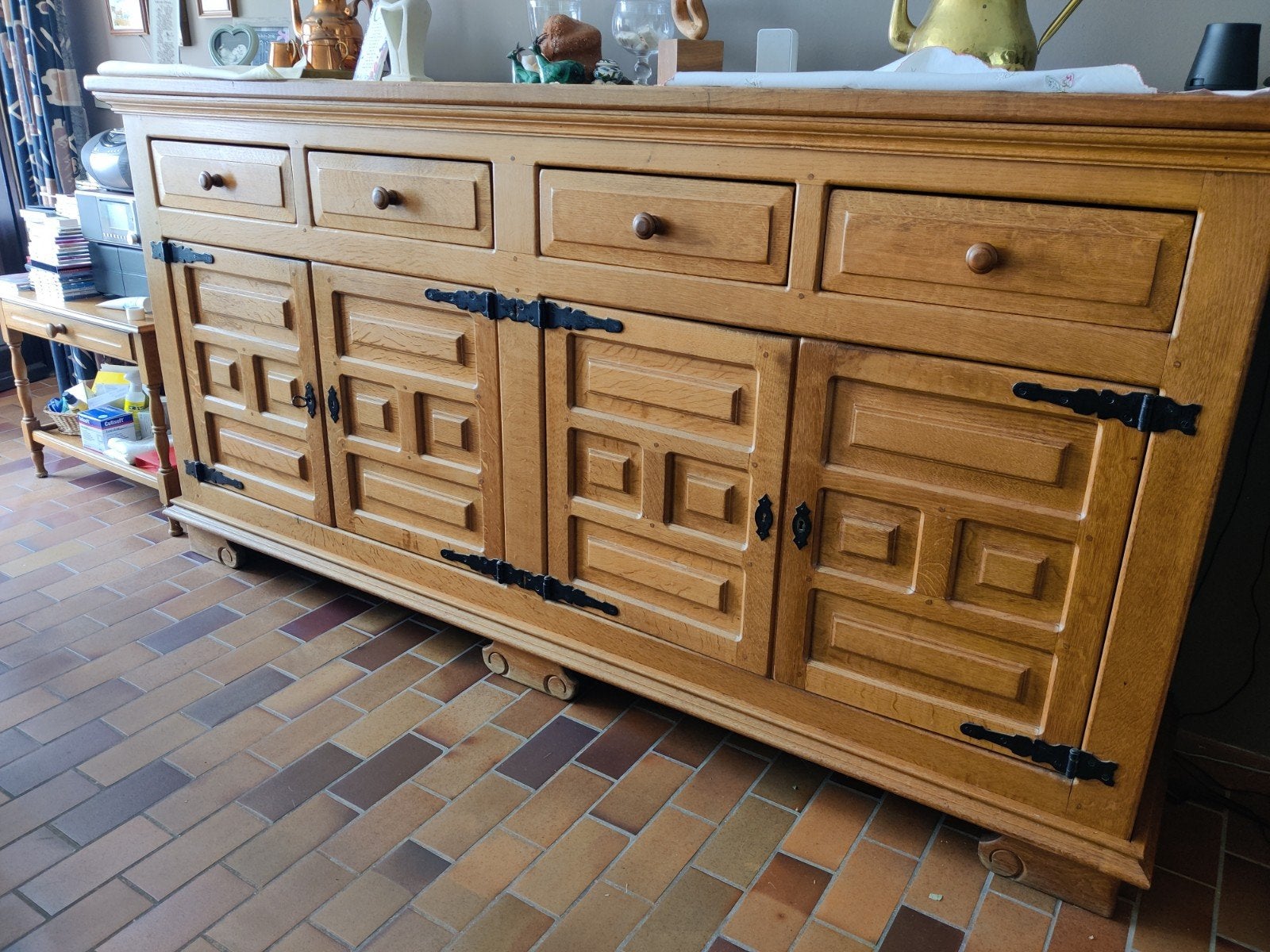 eiken dressoir, Ophalen