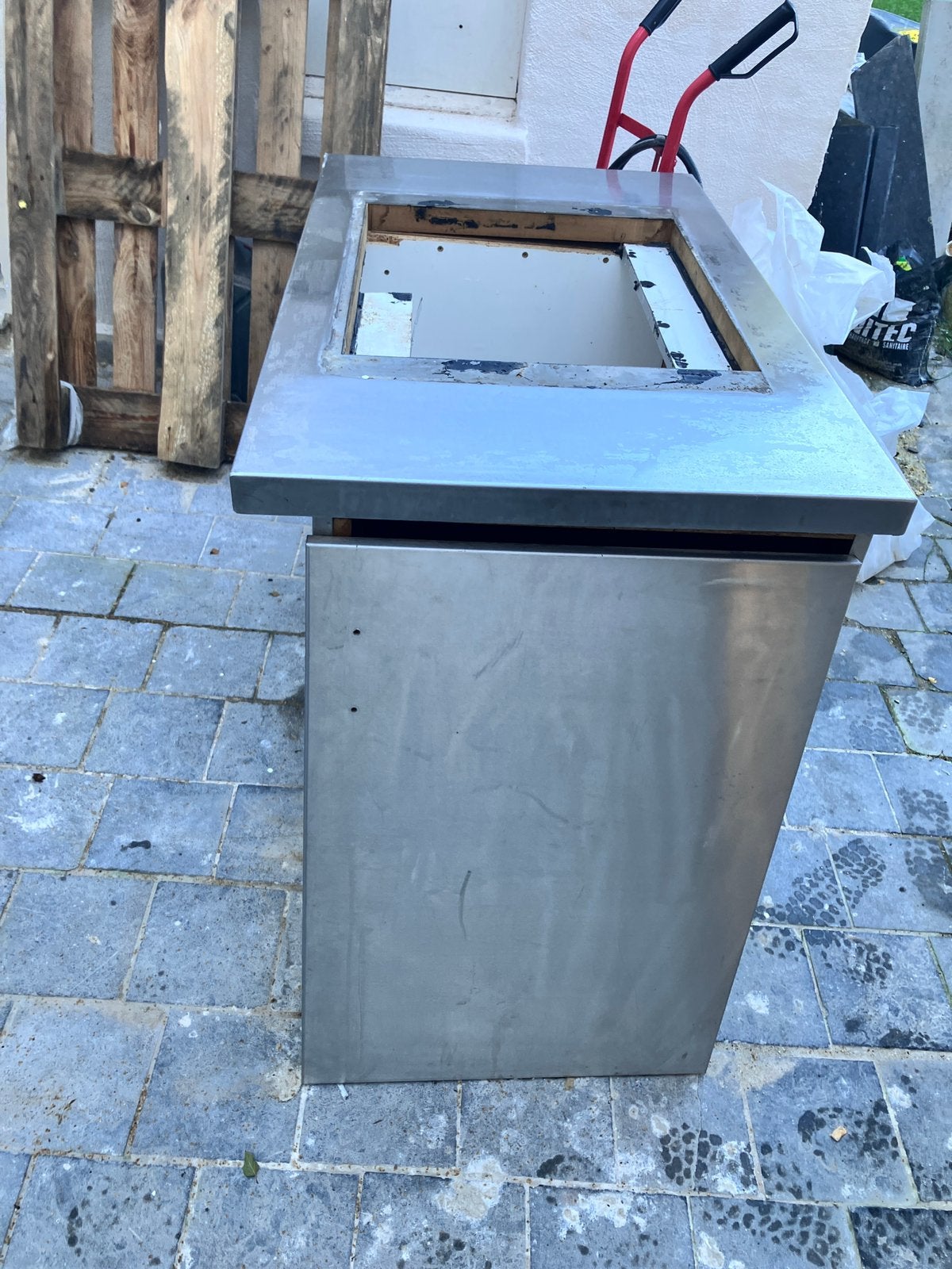Module full inox pour taque de cuisson et four, Gaz, Enlèvement, Utilisé, 5 zones de cuisson ou plus