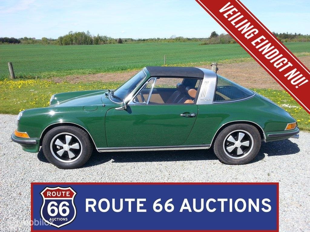 Porsche 911 S 2.2 Targa | 1970 | Route 66 Auctions, Autos, Achat, Entreprise, Boîte manuelle, Autre carrosserie