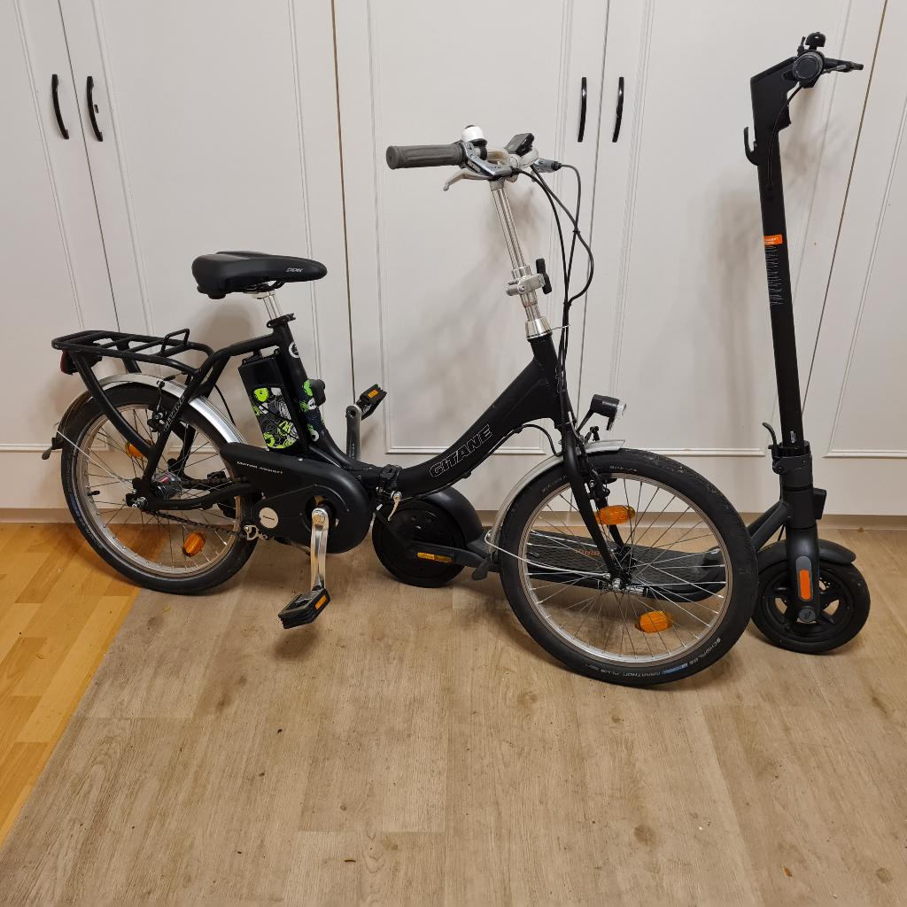 Vélo pliant électrique de la célèbre marque française Gitane, Autres marques, 47 à 51 cm, 50 km par batterie ou plus, Enlèvement