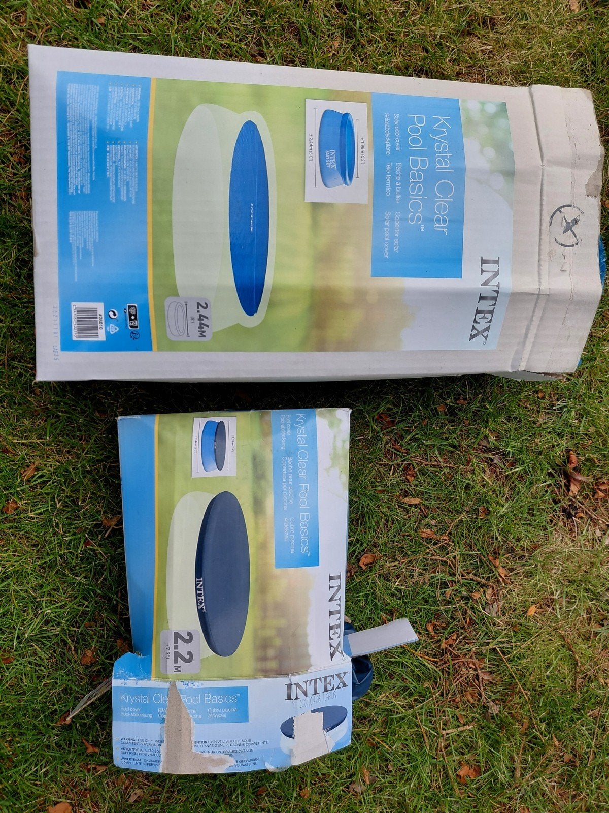 Voile solaire et bâche Intex Crystal Clear Pool Basics 2.44, Enlèvement, Couverture de piscine