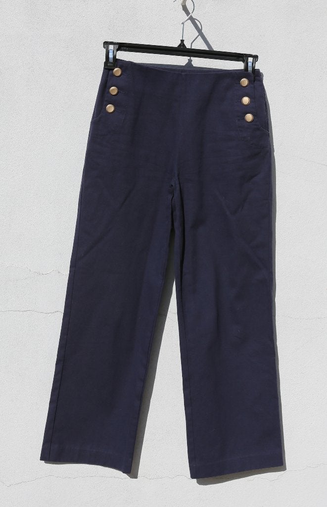 Marineblauwe broek - katoen - See U Soon - T36, Kleding | Dames, Broeken en Pantalons, Blauw, Ophalen of Verzenden, Zo goed als nieuw