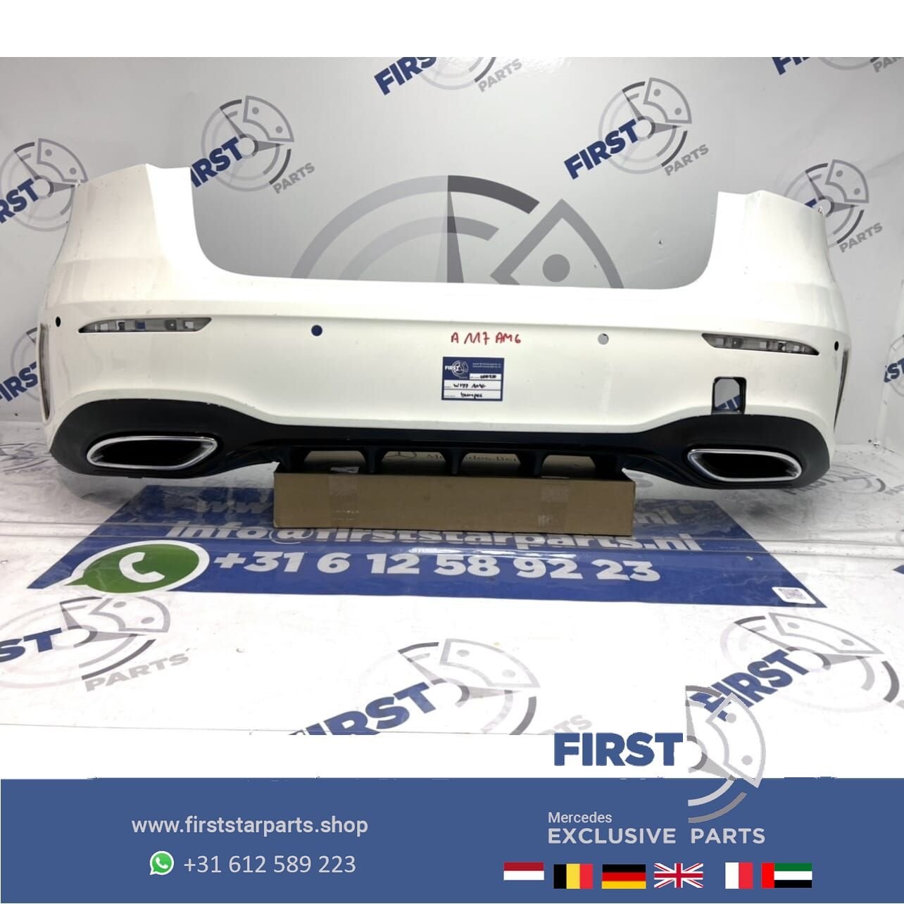 W177 AMG ACHTERBUMPER WIT COMPLEET Mercedes A Klasse 2018-20