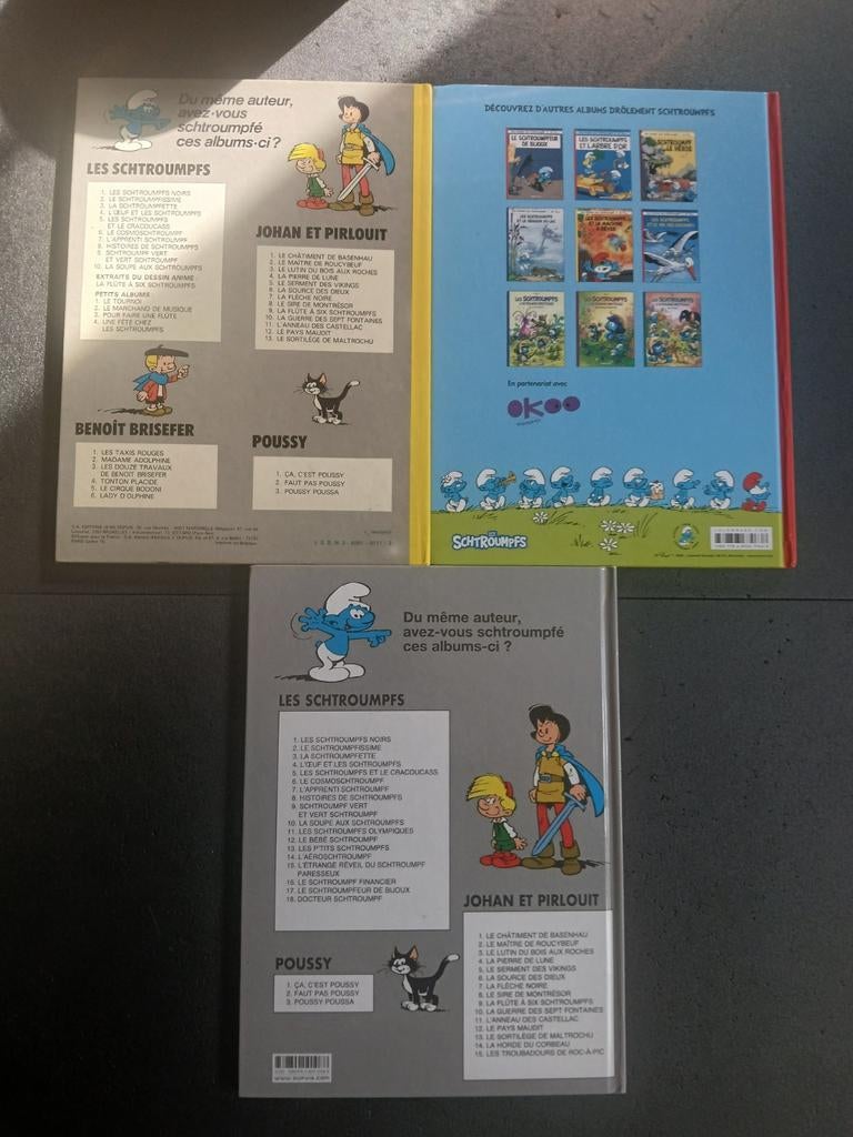 Lot de 3 bd les schtroumpfs, Livres, Enlèvement ou Envoi