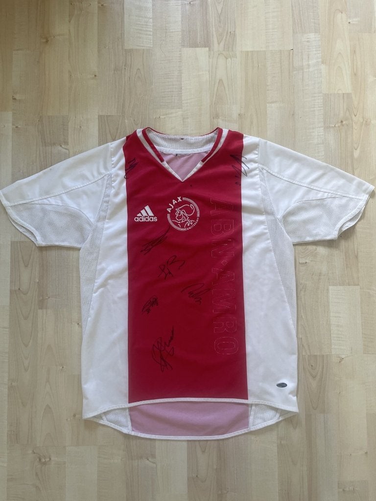 Gesigneerd AFC Ajax-voetbalshirt seizoen 2004-2005, Verzamelen, Ophalen of Verzenden, Gebruikt, Shirt