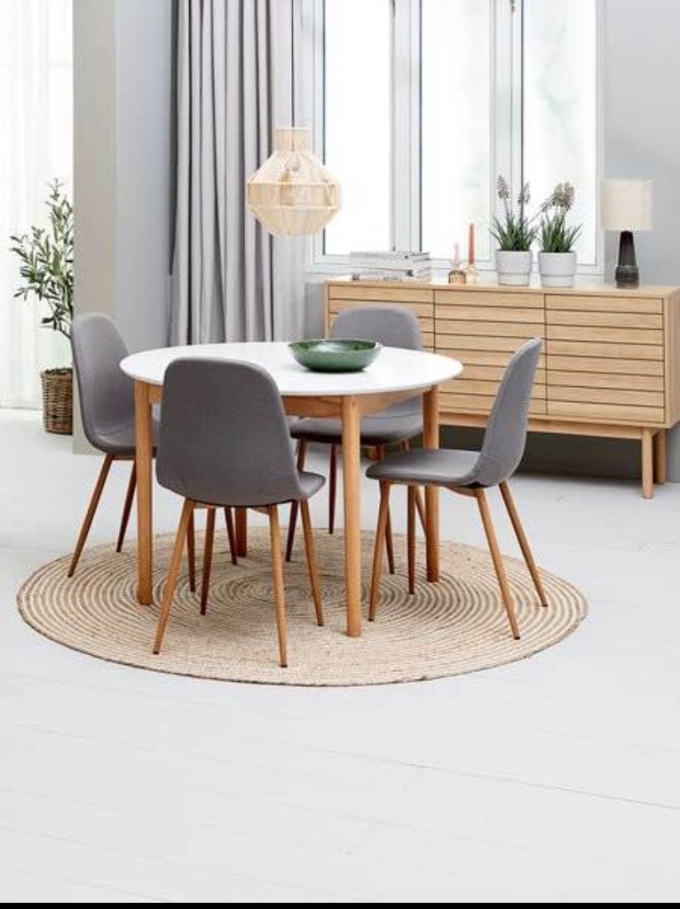 4 Chaises scandinaves, Maison & Meubles, Chaises, Gris, Comme neuf, Enlèvement, Scandinave