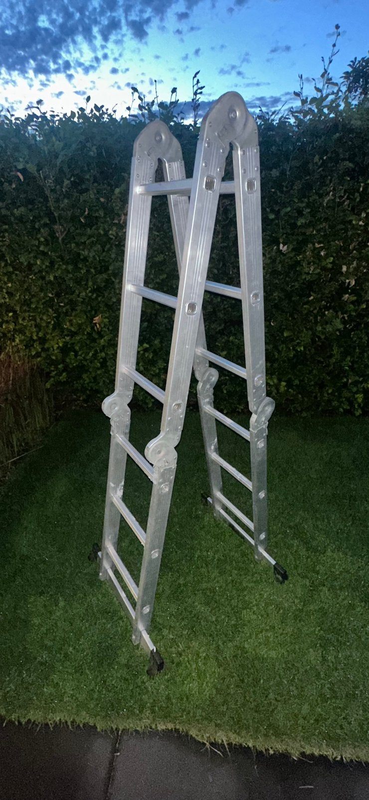 Starcko multifunctionele aluminium vouwladder 4x3, Ophalen
