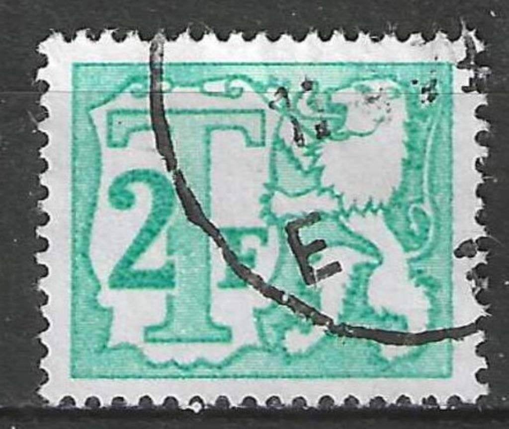Belgique 1966 - OBP 67TX - Timbre fiscal 2 F. (ST), Timbres & Monnaies, Timbres | Europe | Belgique, Envoi, Affranchi, Oblitéré