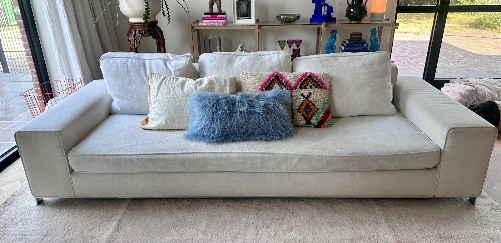Minotti Williams sofa driezitsbank, Ophalen, Gebruikt, Stof