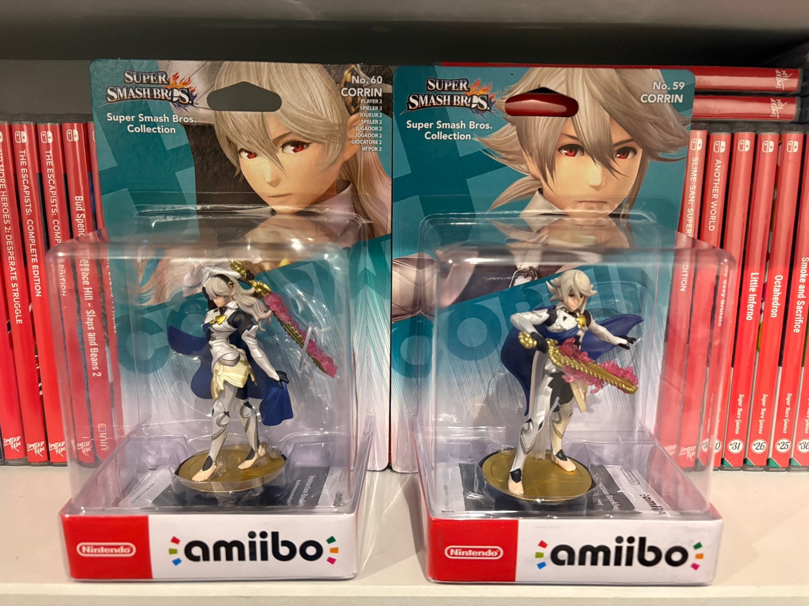 Amiibo Corrin N 59 + N 60 (Super Smash Bros.), Enlèvement ou Envoi, Neuf