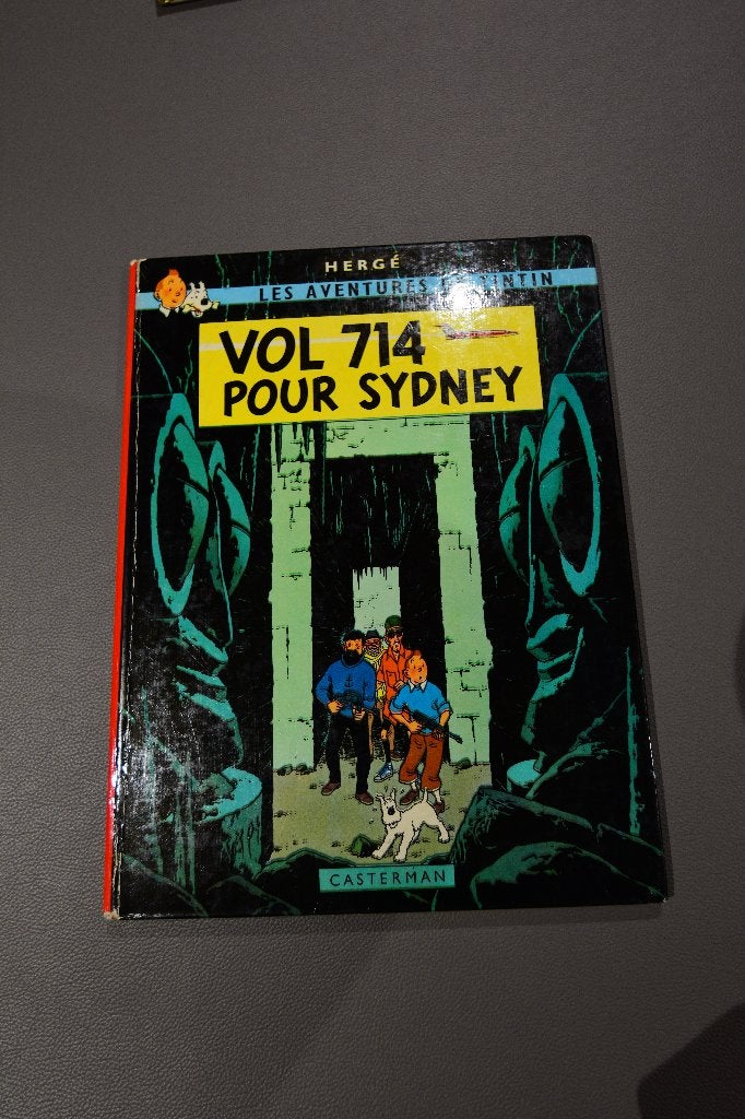 Vlucht 714 naar Sydney - Originele Franse editie 1968, Boeken, Ophalen of Verzenden, Gelezen, HERGE