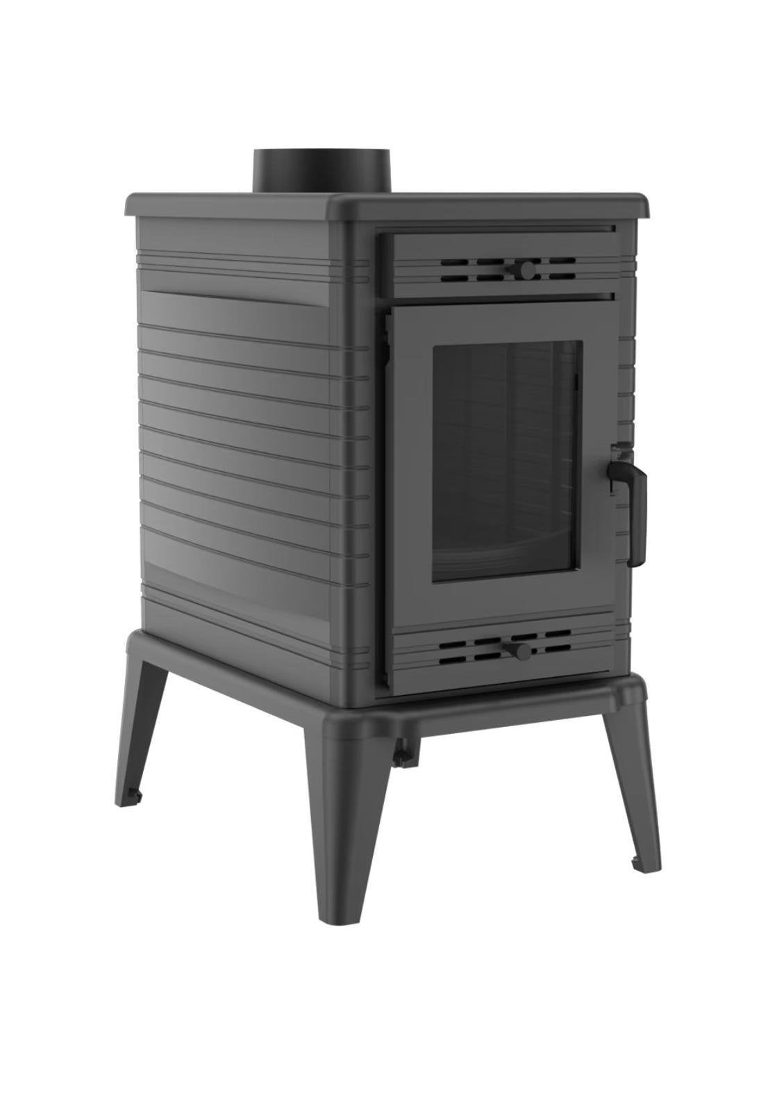 26013 Gietijzeren houtkachel 9,5 kw met kookfunctie, Huis en Inrichting, Kachels, Ophalen, Vrijstaand, Hout, Nieuw