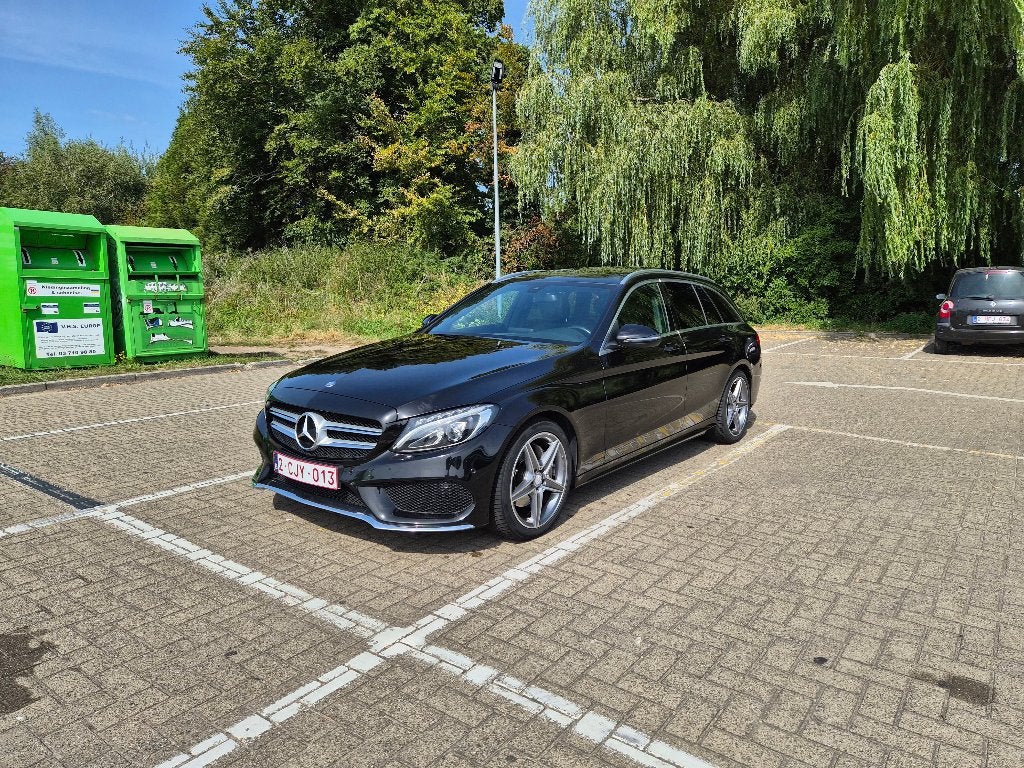 Mercedes-Benz C 220 d, Auto's, Automaat, Achterwielaandrijving, 4 cilinders, Zwart