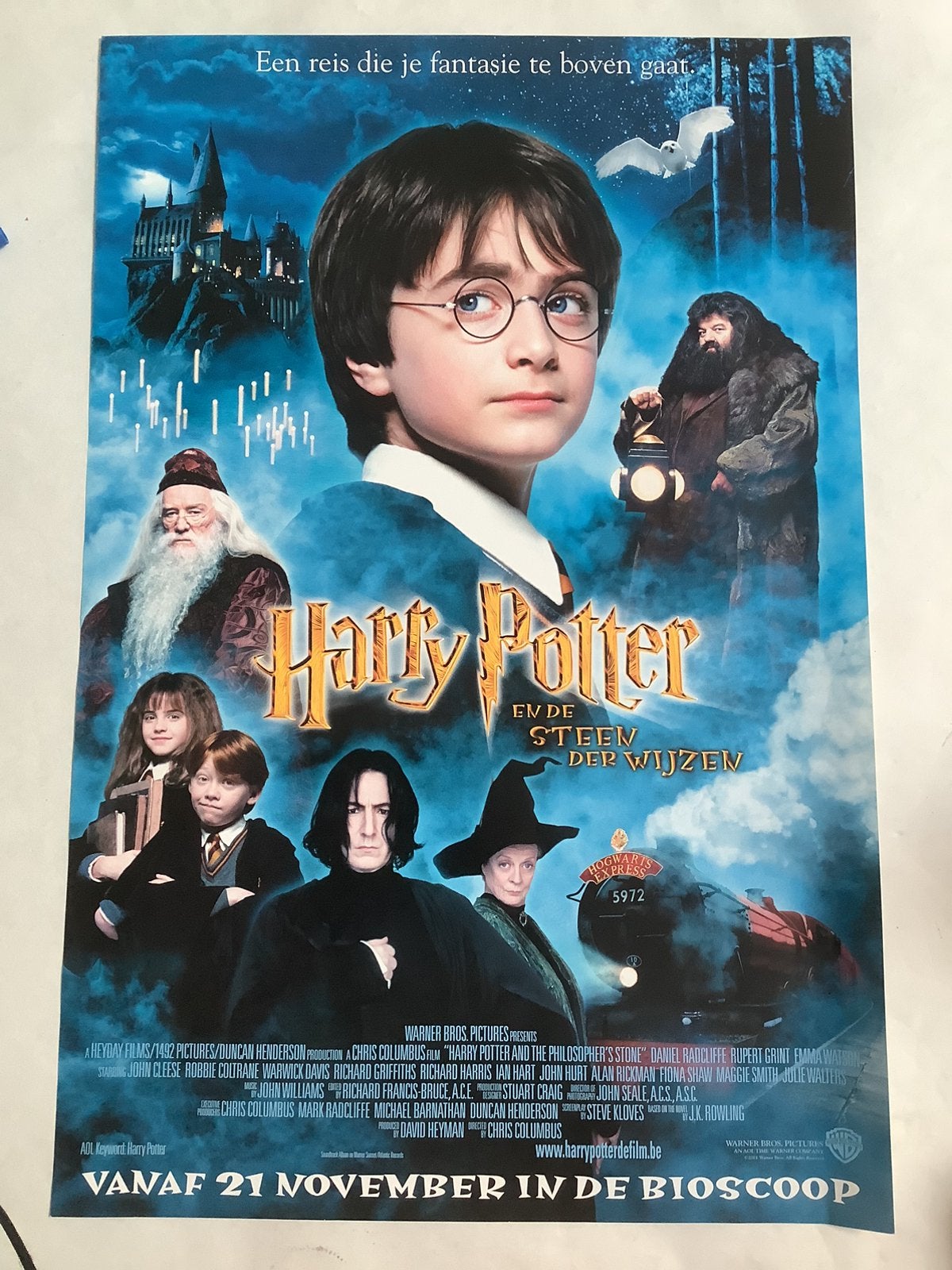 HARRY POTTER   FILMPOSTER   40-60 cm, Verzamelen, Ophalen of Verzenden, Zo goed als nieuw