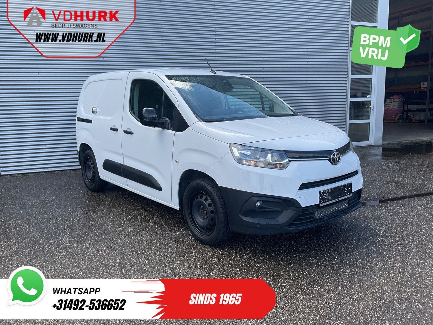 Toyota ProAce City 1.5 130 pk Aut. Carplay/ 3Pers./ Stoelver, Automaat, Wit, Bedrijf, Diesel