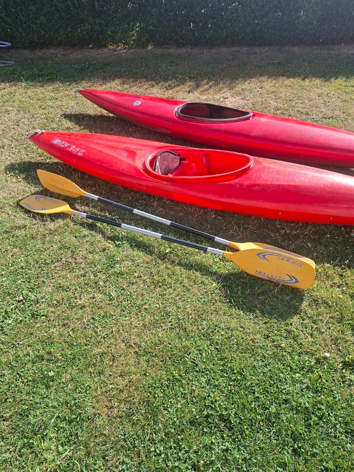 2 x kayak met pedel te koop, Watersport en Boten, Ophalen