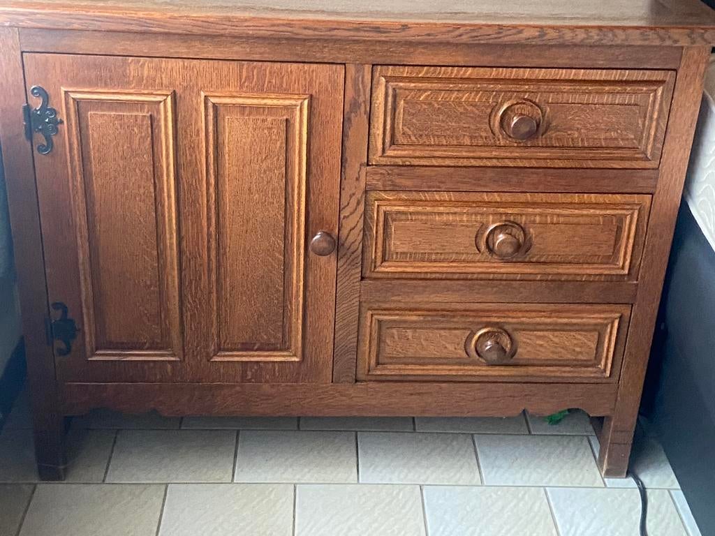 Dressoir klein in eik, Enlèvement, Utilisé, Chêne