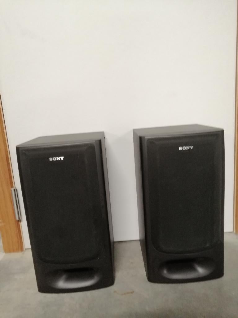 2 Sony Front - Rear Stereo speakers 60 / 120 Watt, Audio, Tv en Foto, Luidsprekerboxen, Ophalen, Zo goed als nieuw, 60 tot 120 watt