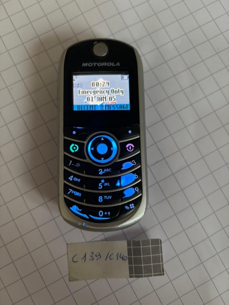 Motorola C139/C140 (ancien téléphone Y2K), Enlèvement ou Envoi, Utilisé