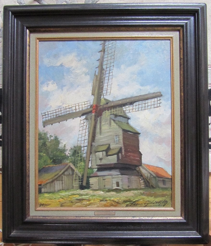 Marcel Hennegrien, Antiek en Kunst, Doek, Ophalen of Verzenden, Landschap, Olieverf