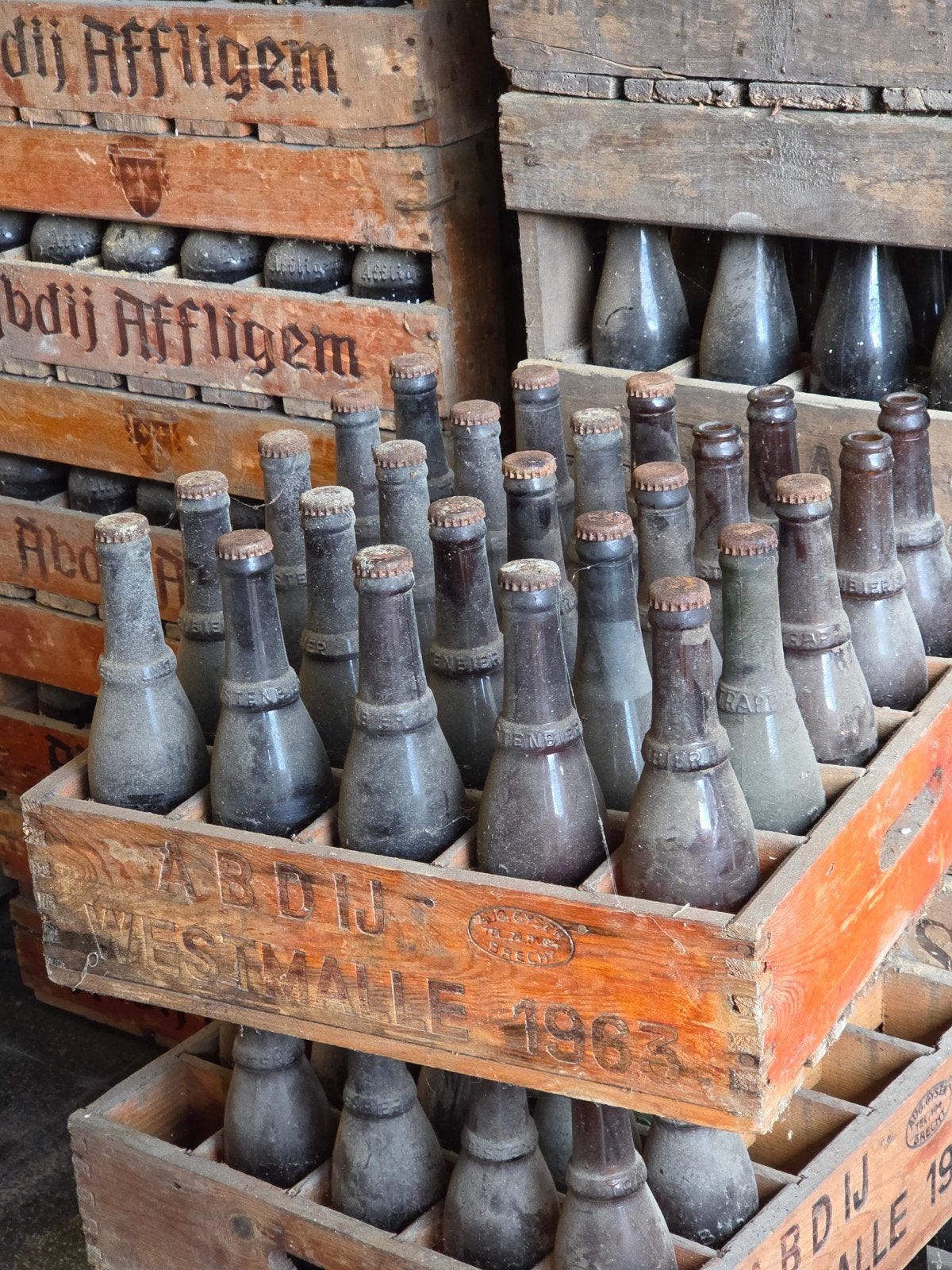 Volle bak Westmalle Trappist 1963, Ophalen, Flesje(s)