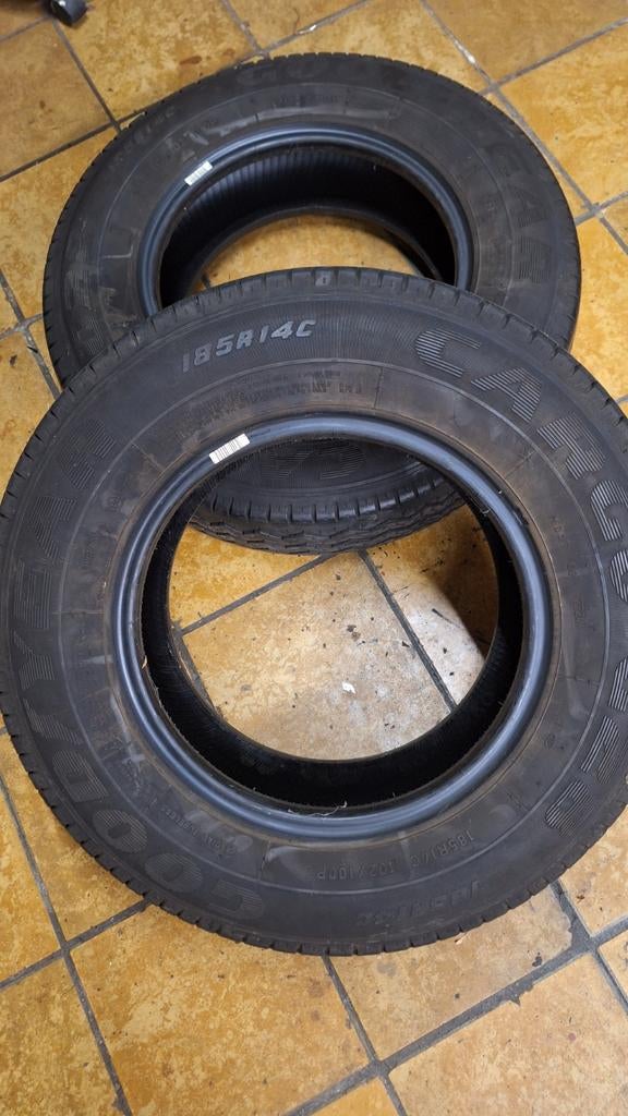 2 banden voor caravan of aanhangwagen 185R14C 100/102P, Auto-onderdelen, Banden en Velgen, Ophalen, Band(en)