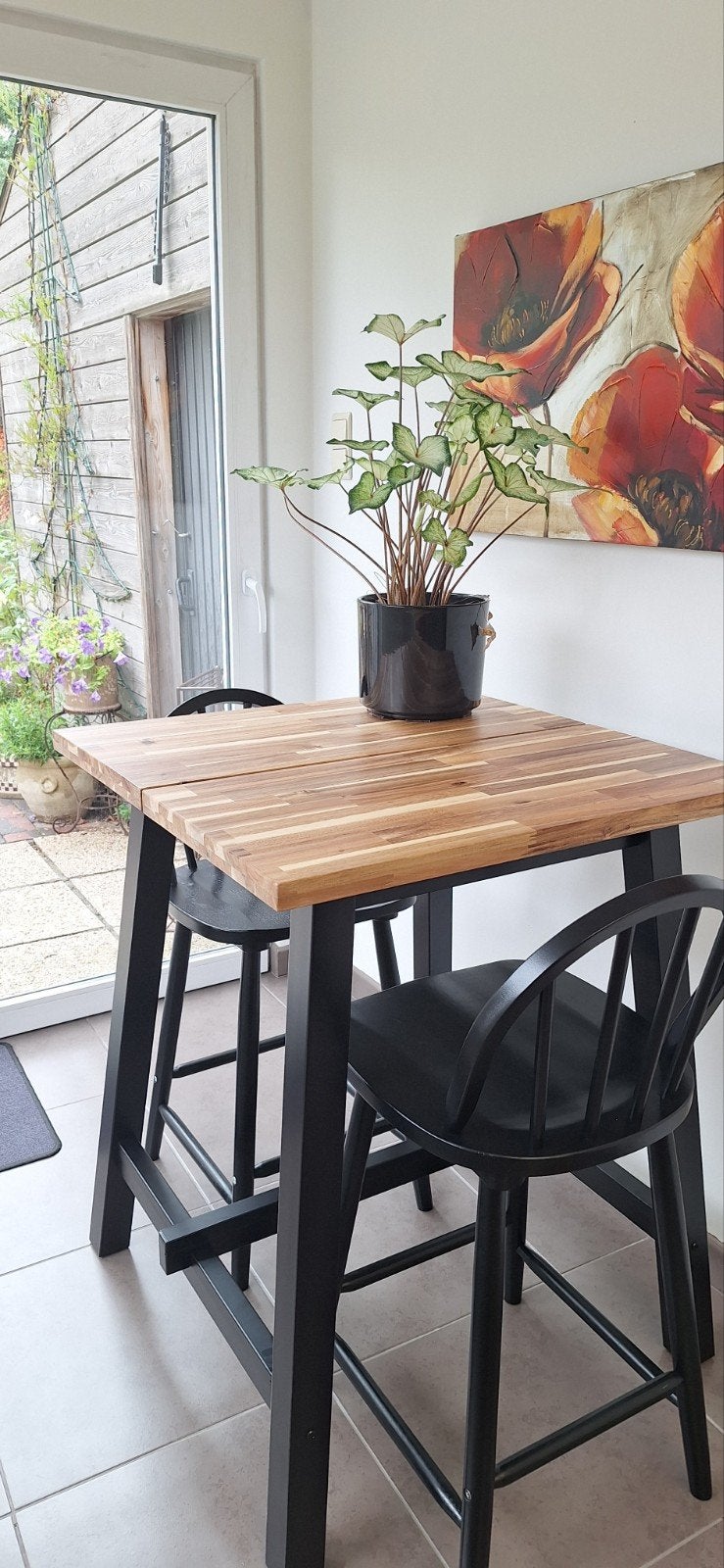 hoge (keuken)tafel Skogsta Ikea - nieuw, Ophalen, 50 tot 100 cm, Vierkant, 50 tot 100 cm