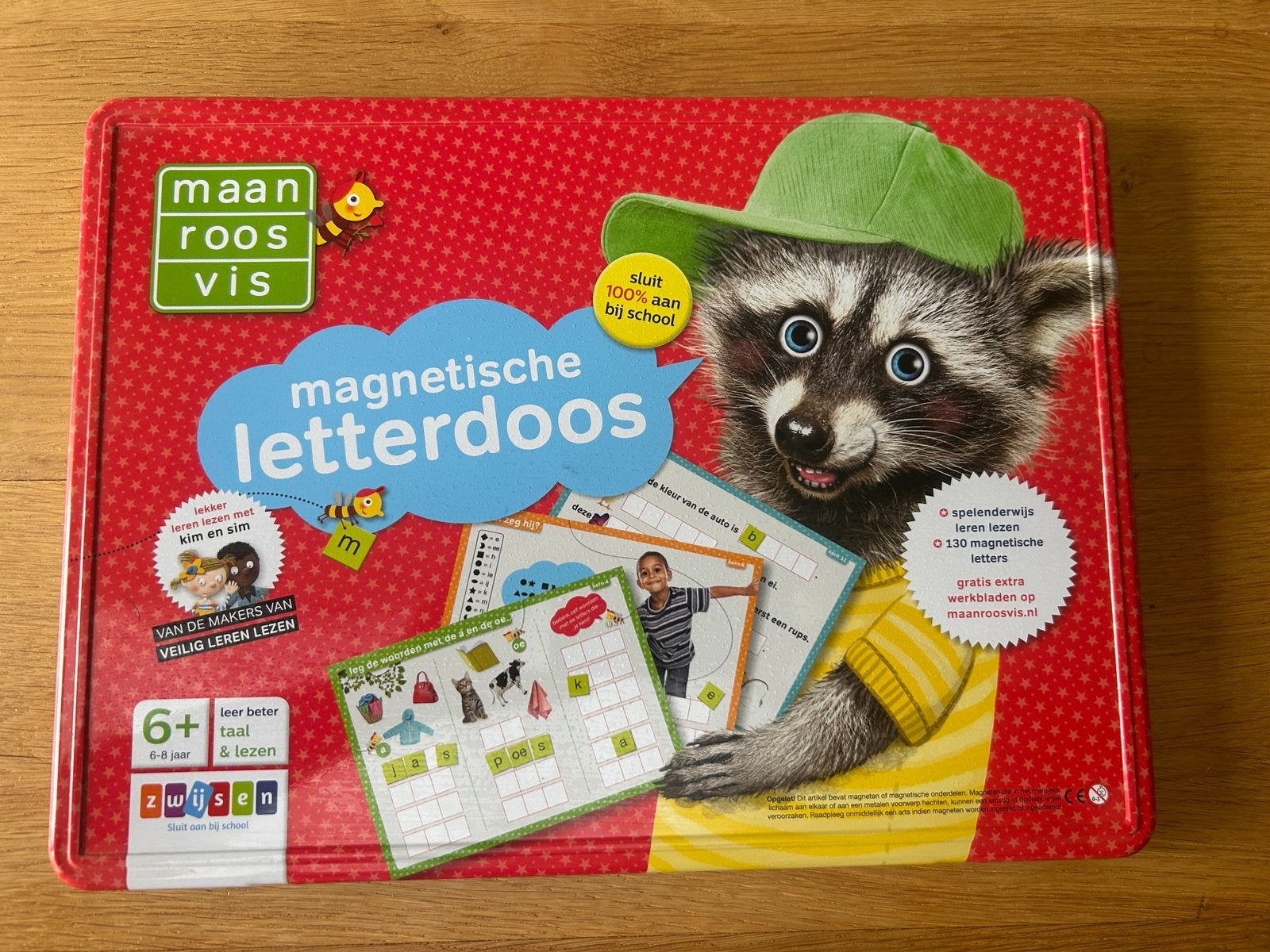 Maan roos vis Magnetische letterdoos, Ophalen of Verzenden, Zo goed als nieuw